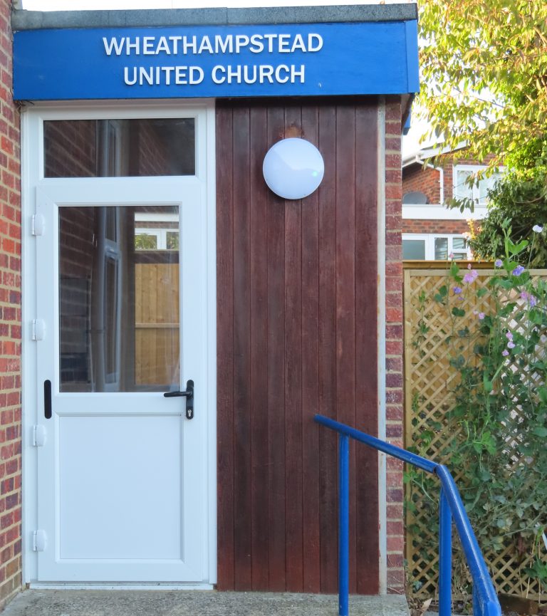 Wheathampstead United Church entrance