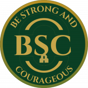 Be Strong and Courageous logo