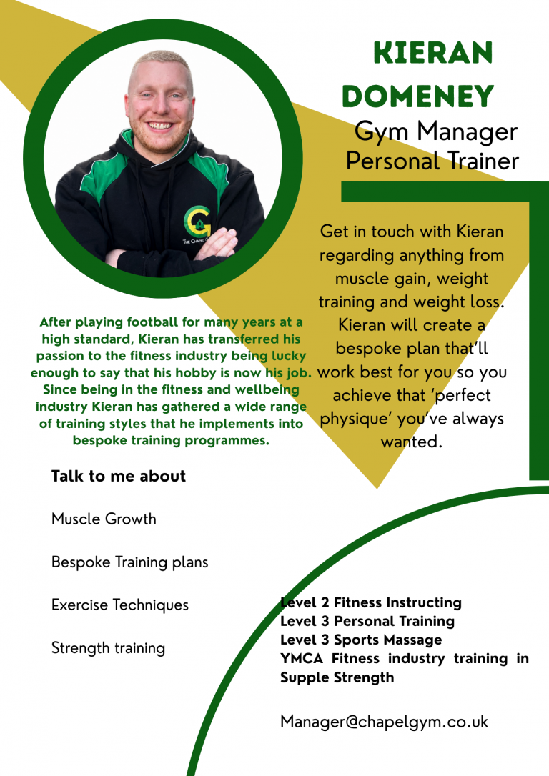 Gyn Manager Kieran Domeney
